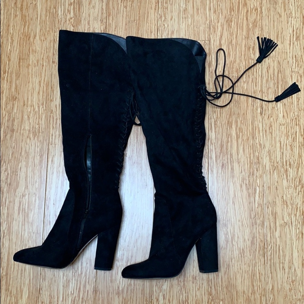 Betsy Johnson - over the knee suede boots